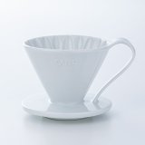 CAFEC「有田焼円すいフラワードリッパー cup1〈1杯用〉ホワイト」