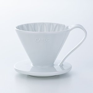 画像1: CAFEC「有田焼円すいフラワードリッパー cup1〈1杯用〉ホワイト」