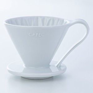 画像1: CAFEC「有田焼円すいフラワードリッパー cup4〈2-4杯用〉ホワイト」