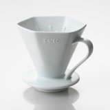 CAFEC「有田焼ディープドリッパー DEEP45 PRO〈3-7杯用〉ホワイト」