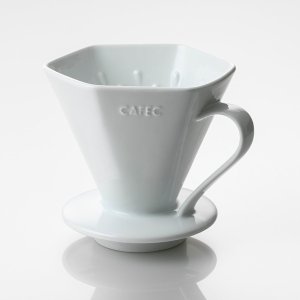 画像1: CAFEC「有田焼ディープドリッパー DEEP45 PRO〈3-7杯用〉ホワイト」