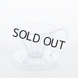 CAFEC「樹脂製円すいフラワードリッパー cup1〈1杯用〉クリア」