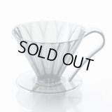CAFEC「トライタンフラワードリッパー cup4〈2-4杯用〉クリアブラック」